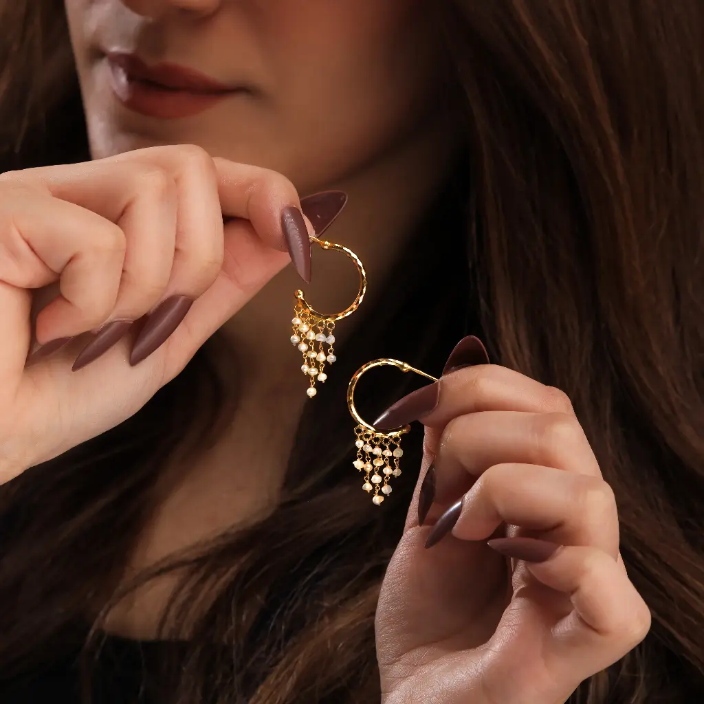 تركية حلقات حبات الؤلؤ 