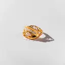 خاتم تصميم حديث مع لؤلؤ 