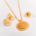 طقم الأشرفي مع اللؤلؤ الطبيعي