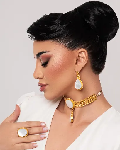 طقم صدفة غصن الزيتون 